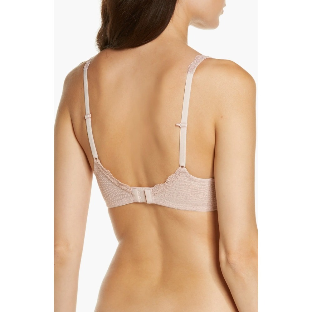 Natori Beyond Convertible Contour Underwire Bra 32DD Blush Pink Lace - Picture 2 of 8